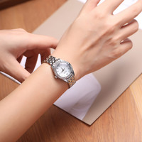 JULIUS 聚利时韩国时尚复古珍珍母贝显白防水指针式石英女生手表JA-730