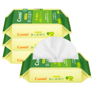 Combi 康贝 手口专用婴儿柔湿巾 25抽*4包