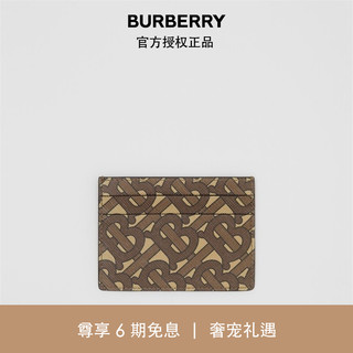 BURBERRY 博柏利 专属标识印花环保帆布卡片夹80229091 马勒棕