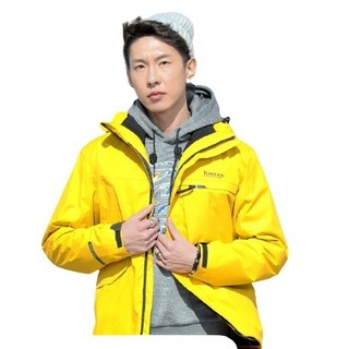 TOREAD 探路者 男子三合一冲锋衣 TAWH91901 黄色 M