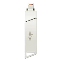 aigo 爱国者 U368 USB 3.0 U盘 银色 256GB Lightning/USB-A双口