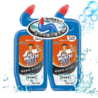 Mr Muscle 威猛先生 强效洁厕液 500g*24瓶 海洋清新