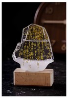 中国国家博物馆 甲骨文天气瓶风暴瓶带LED灯 85*30*124mm