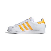 adidas ORIGINALS Superstar 中性休闲运动鞋 FX5529 白/荧光黄/蓝 38