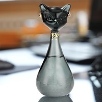 大英博物馆 安德森猫天气预报瓶摆件 包装9x18x9cm 可爱创意摆件 创意礼物纪念品