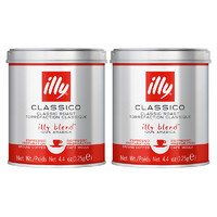 illy 意利 意大利 中度烘焙 阿拉比加咖啡粉 125g*2罐