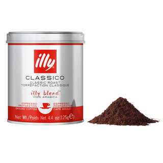 illy 意利 意大利 中度烘焙 阿拉比加咖啡粉 125g*2罐