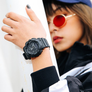 CASIO 卡西欧 G-SHOCK系列 45.9毫米石英腕表 GMA-S130-1A