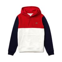 LACOSTE 拉科斯特 男士连帽卫衣 SH8865 深蓝/红/白 M