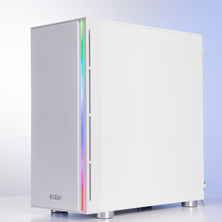PCCOOLER 超频三 光愈2 RGB M-ATX机箱 半侧透 白色
