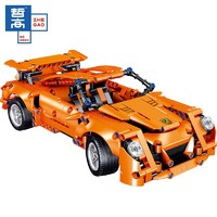 ZHEGAO 哲高 积木跑车模型儿童玩具男孩拼装玩具礼物多部件可动-589PCS