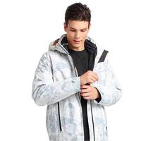 Jack Wolfskin 狼爪 三合一男子冲锋衣 5118594-7746 浅灰纹 M