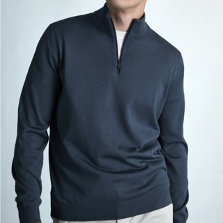 Massimo Dutti 男士羊毛半高领针织衫 00948430820