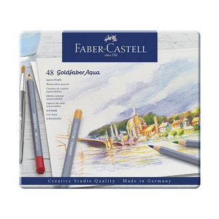 FABER-CASTELL 辉柏嘉 Goldfaber Aqua 114648 水溶性彩色铅笔 48色