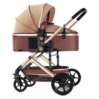ANGI BABY Q3 婴儿推车 香槟金 四轮发泡+礼包