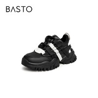 BASTO 百思图 2021春季新款商场同款时尚潮酷厚底老爹鞋女休闲鞋BD520AM1