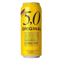 88VIP：5.0 ORIGINAL 德国5,0小麦白啤原装进口啤酒整箱装礼盒500ml*24听精酿自然浑浊型