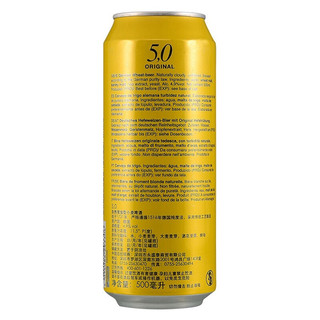 5.0 ORIGINAL 自然浑浊型 小麦啤酒 500ml*12听