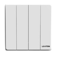 LEVITON 立维腾 拉斯维加斯系列 四开双控开关 雅白色