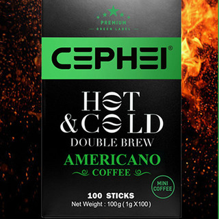 CEPHEI 奢斐 绿标 冷热双泡 美式冻干黑咖啡 200g