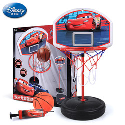 Disney 迪士尼 儿童篮球架 男孩玩具可升降篮球框投篮调节高度室内家用户外可移动健身玩具 麦昆小号儿童玩具礼物