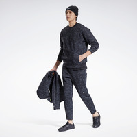 Reebok 锐步 GP6950 男子黑色百搭长裤