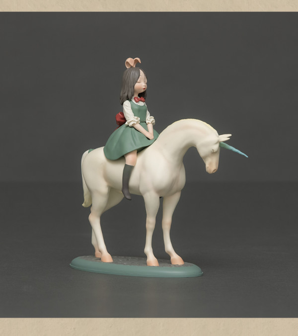 可米生活贾晓鸥白夜童话梦马绿色19x20cm