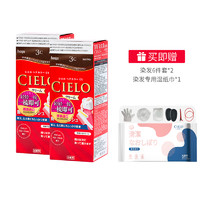 CIELO 宣若 EX按压式染发剂日本进口原装 染发剂染发膏 80g/盒两盒装正品