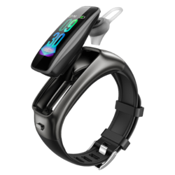 VOSSTR B5智能通话手环 心率血压血氧监测 蓝牙耳机 适用安卓苹果华为小米三星OPPOVIVO 灰色