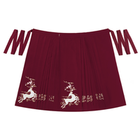 梨子和醋 明制汉服 鹿仙 女士一片式穿孔马面裙 C9710