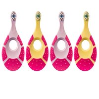 JORDANJordan 儿童牙刷 1阶段 4支装 粉红色+橘红色