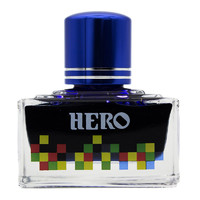 HERO 英雄 钢笔墨水71系列12色彩色瓶装 深蓝色