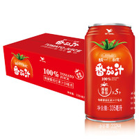 统一 番茄汁 精选 新疆 番茄 100%番茄汁（无糖、盐）335ml*24罐