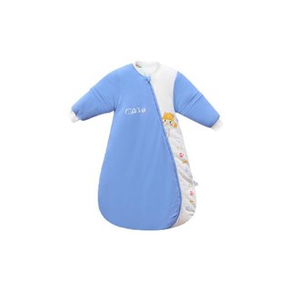 L-LIANG 良良 咕噜系列 DS16S09 婴儿睡袋 厚夹棉秋冬款 蓝色 70cm