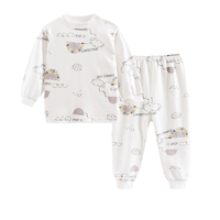 Small Franck 小富兰克 W108 宝宝秋衣套装 中领肩开款 太阳黄 80cm