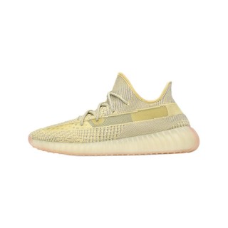 adidas ORIGINALS Yeezy Boost 350 V2 中性休闲运动鞋 GY3438 白/绿/黄 42.5