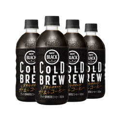 ucc悠诗诗无糖冷萃黑咖啡饮料500ml4瓶