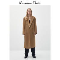 Massimo Dutti 06422640704 羊毛长版女士休闲大衣外套