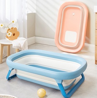kub 可优比 儿童便携折叠浴盆+浴垫 海洋蓝