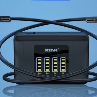 XTAR SN4 相机充电器套装 45W 黑色