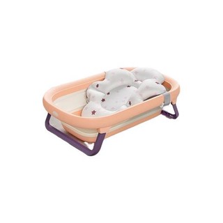 kub 可优比 儿童便携折叠浴盆+浴网 贝壳粉