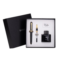 DUKE 公爵 钢笔 D1853系列 黑色金夹 0.5mm 美工笔礼盒装