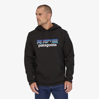 Patagonia 巴塔哥尼亚 P-6 Logo Hoody 男子运动卫 39622-BLK 黑色 M