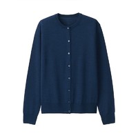 MUJI 無印良品 女式可水洗圆领开衫 BAD01A1A