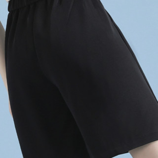 JEANSWEST 真维斯 女士短裤 EY-12-264007-038AG 黑色 XL