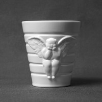 稀奇 古根汉姆博物馆合作款 天使浮雕水杯 9.0cmx10cm 容量355ml
