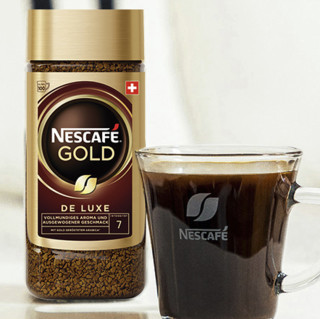 Nestlé 雀巢 进口瑞士金牌冻干浓醇速溶黑咖啡提神无糖200g瓶装