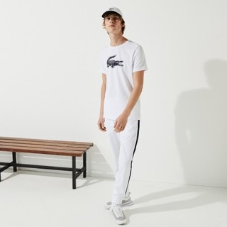 LACOSTE 拉科斯特 男士圆领短袖T恤 TH2042 白色 M