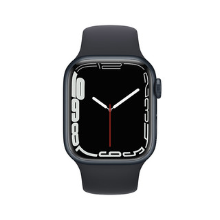 Apple 苹果 Watch Series 7 智能手表 41mm GPS版 午夜色铝金属表壳 午夜色运动型表带 (GPS、血氧、运动)