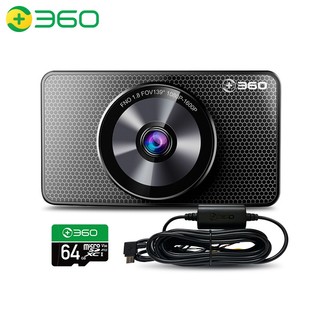 360 行车记录仪三代新品G600 1600p 高清夜视 智能语音 ADAS驾驶辅助停车监控缩时录影 64G卡 降压线组套产品